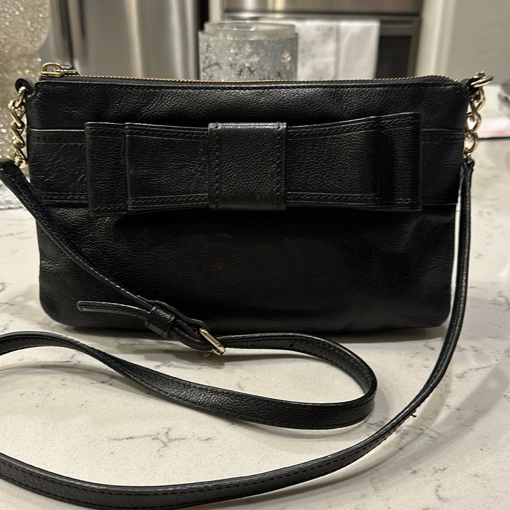Kate Spade Black Crossbody Bag with Bow